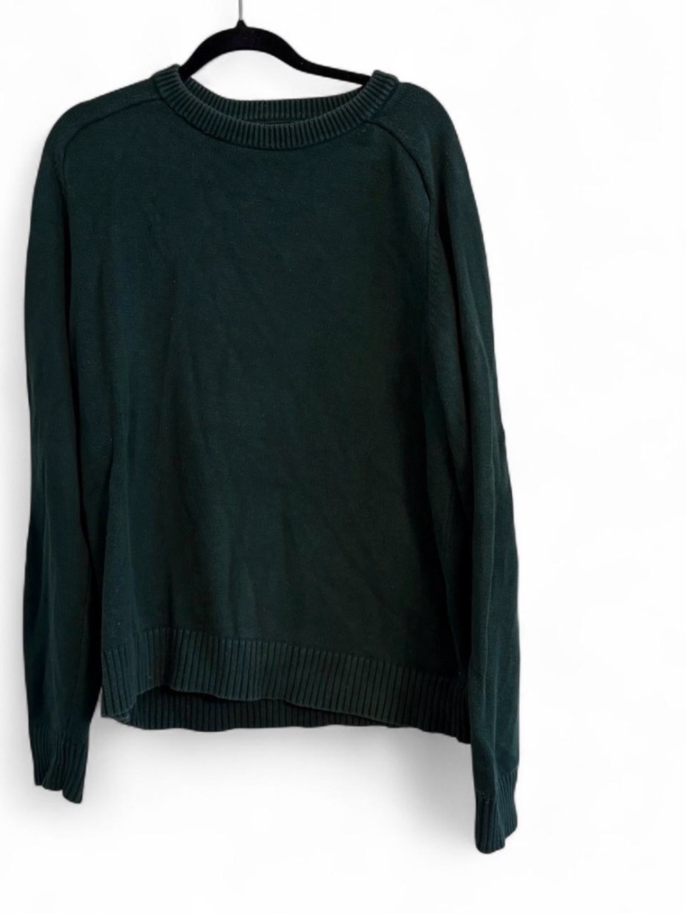 J.Crew Heritage 100% Cotton Crewneck Hunter Green - Picture 6 of 7